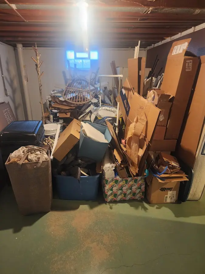 Roll-off dumpster container at job site for 6 Yard Dumpster Rental in Quantico Base